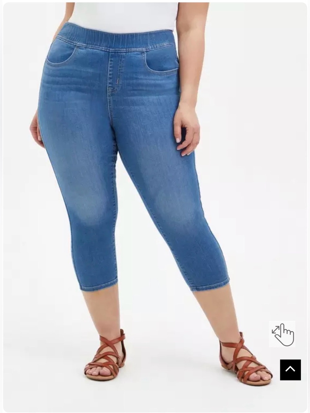 🆕 Torrid Crop Lean Jean Skinny Super Soft High-Rise Jean size 2